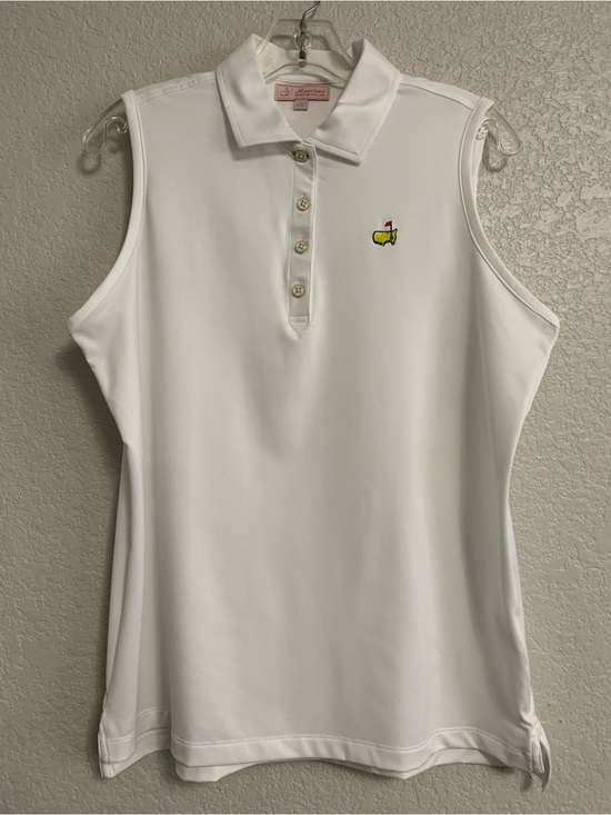Peter Millar Tops - Masters Peter Millar Golf Shirt Polo Top Womens L Sleeveless Performance Preppy